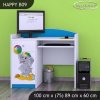Psací stůl Happy B09 -  slon s balónkem (Barva bílá)