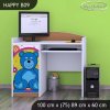 Psací stůl Happy B09 -  veselý medvídek (Barva bílá)