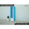 Skříň Animals SZ02 - AM07 (Barva bílá, Otevírání dvířek pravé, Vnitřek skříně šatní tyč)