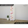 Skříň Animals SZ02 - AM09 (Barva bílá, Otevírání dvířek pravé, Vnitřek skříně šatní tyč)
