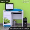 Psací stůl Happy B09 -  zelené auto (Barva bílá)