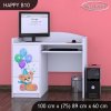 Psací stůl Happy B10 - medvídci s balónky (Barva bílá)