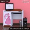 Psací stůl Happy B10 - princezna s koníkem (Barva bílá)