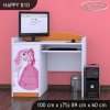 Psací stůl Happy B10 - princezna s koníkem (Barva bílá)
