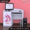 Psací stůl Happy B10 - víla s motýlkami (Barva bílá)