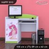 Psací stůl Happy B10 - víla s motýlkami (Barva bílá)