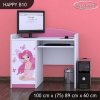 Psací stůl Happy B10 - víla s motýlkami (Barva bílá)