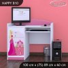 Psací stůl Happy B10 - princezna se zámkem (Barva bílá)