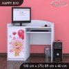 Psací stůl Happy B10 - medvídek s balónky (Barva bílá)