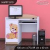 Psací stůl Happy B10 - medvídek s mašlí (Barva bílá)