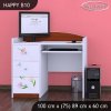 Psací stůl Happy B10 - medvídek s kyticí (Barva bílá)