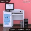 Psací stůl Happy B10 - modrý slon (Barva bílá)