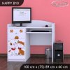 Psací stůl Happy B10 - pejsek a kočička (Barva bílá)