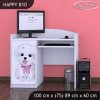 Psací stůl Happy B10 - pejsek s mašlí (Barva bílá)
