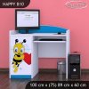 Psací stůl Happy B10 - včelka se srdcem (Barva bílá)