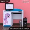 Psací stůl Happy B10 - růžový pony (Barva bílá)