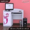 Psací stůl Happy B10 - mořská víla (Barva bílá)