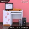 Psací stůl Happy B10 - růžový slon se srdcem (Barva bílá)