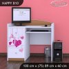 Psací stůl Happy B10 - padající srdce (Barva bílá)
