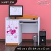 Psací stůl Happy B10 - padající srdce (Barva bílá)