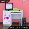 Psací stůl Happy B10 - padající srdce (Barva bílá)