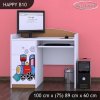 Psací stůl Happy B10 - super lokomotiva (Barva bílá)
