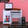 Psací stůl Happy B10 - super lokomotiva (Barva bílá)