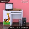 Psací stůl Happy B10 - veselý zvěřinec (Barva bílá)