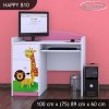 Psací stůl Happy B10 - veselý zvěřinec (Barva bílá)