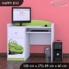 Psací stůl Happy B10 - zelené auto (Barva bílá)