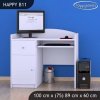 Psací stůl Happy B11 - bez motivu (Barva bílá)
