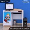 Psací stůl Happy B11 - bořek stavitel (Barva bílá)