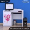 Psací stůl Happy B11 - čarodějka (Barva bílá)