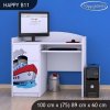 Psací stůl Happy B11 - velká loď (Barva bílá)