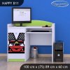 Psací stůl Happy B11 - ferrari (Barva bílá)