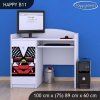 Psací stůl Happy B11 - ferrari (Barva bílá)
