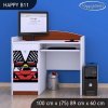 Psací stůl Happy B11 - ferrari (Barva bílá)