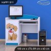 Psací stůl Happy B11 - pejsek (Barva bílá)