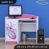 Psací stůl Happy B11 - motýlek (Barva bílá)