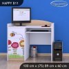 Psací stůl Happy B11 - včelka (Barva bílá)