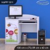Psací stůl Happy B11 - včelka (Barva bílá)