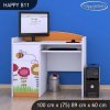 Psací stůl Happy B11 - včelka (Barva bílá)