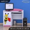Psací stůl Happy B11 - včelka se srdcem (Barva bílá)