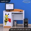Psací stůl Happy B11 - včelka se srdcem (Barva bílá)