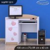 vyrp14 27148biurko happy b11 rozowy slon z sercem 7