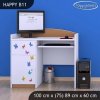 Psací stůl Happy B11 - sloník (Barva bílá)