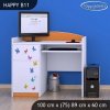 Psací stůl Happy B11 - sloník (Barva bílá)