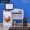Psací stůl Happy B11 -zpívající auto (Barva bílá)