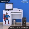 Psací stůl Happy B11 -  superman (Barva bílá)