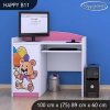 Psací stůl Happy B11 - šťastný medvídek (Barva bílá)